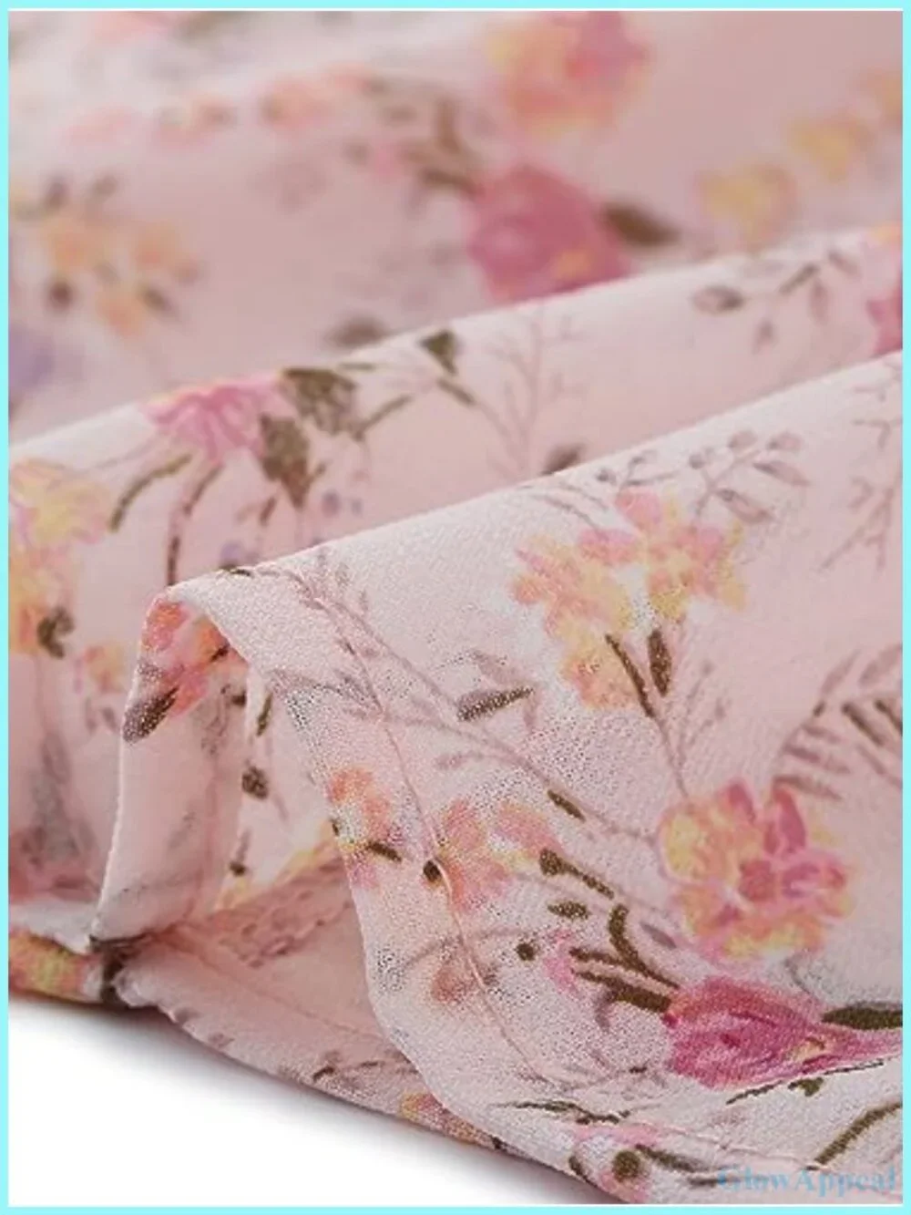 Flowing Floral Chiffon Maxi Skirt with Tiered Ruffle Hem and Elastic High Waist